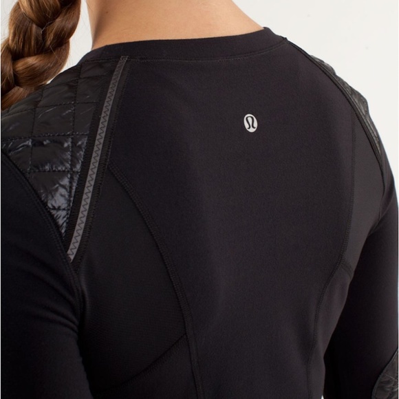 Lululemon Black Quilted Ice Queen Long Sleeve Top - Picture 4 of 13